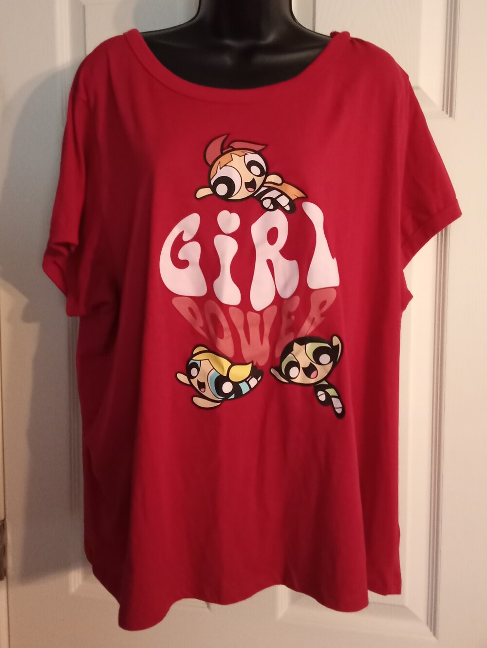 Red 'Girl Power' Powerpuff Girls Graphic Tee 4x
